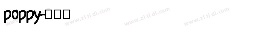 poppy字体转换