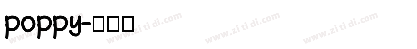 poppy字体转换