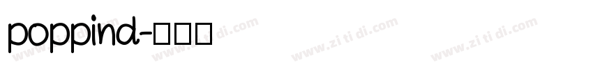 poppind字体转换