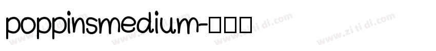 poppinsmedium字体转换