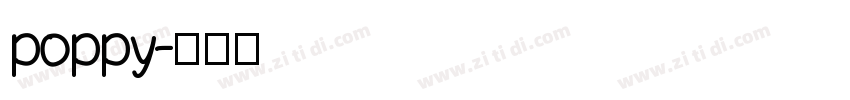 poppy字体转换