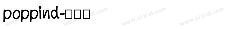 poppind字体转换