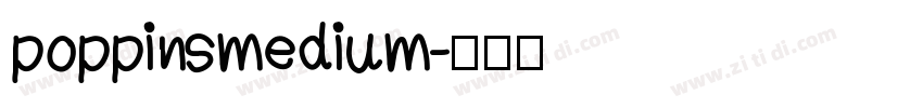 poppinsmedium字体转换