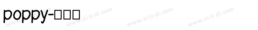 poppy字体转换