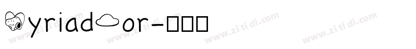 MyriadPor字体转换