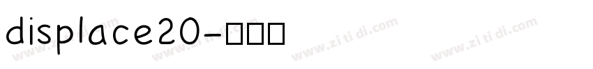 displace20字体转换