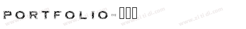 portfolio字体转换