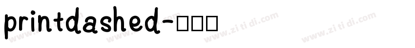 printdashed字体转换
