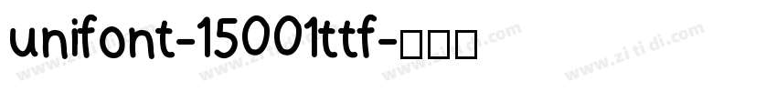 unifont-15001ttf字体转换