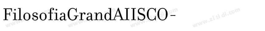 FilosofiaGrandAIISCO字体转换
