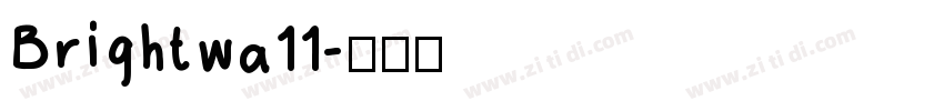 Brightwa11字体转换