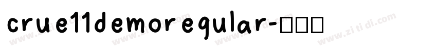 crue11demoregular字体转换