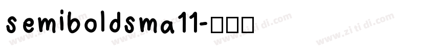 semiboldsma11字体转换
