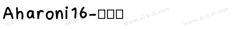 Aharoni16字体转换