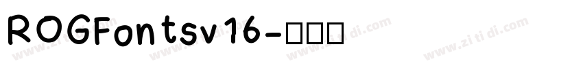 ROGFontsv16字体转换