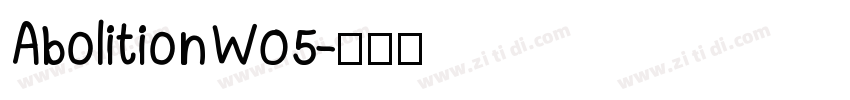 AbolitionW05字体转换