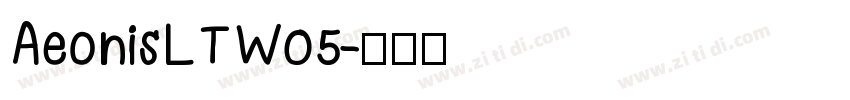 AeonisLTW05字体转换