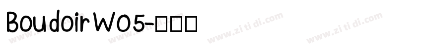 BoudoirW05字体转换