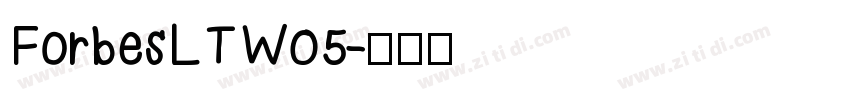 ForbesLTW05字体转换