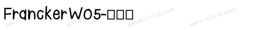 FranckerW05字体转换
