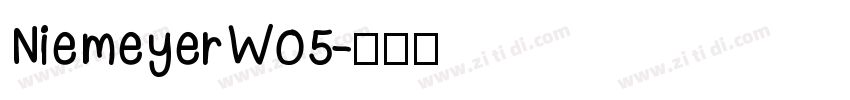 NiemeyerW05字体转换