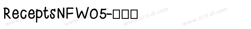 ReceptsNFW05字体转换