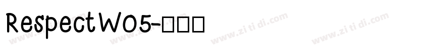 RespectW05字体转换