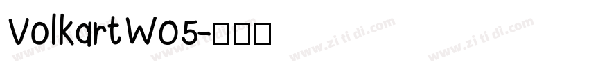 VolkartW05字体转换