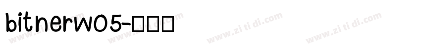 bitnerw05字体转换