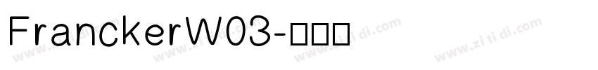 FranckerW03字体转换