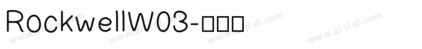 RockwellW03字体转换