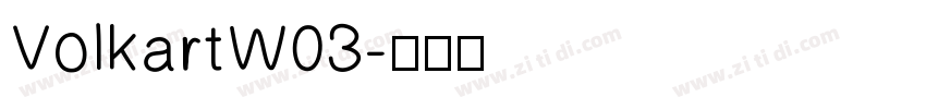 VolkartW03字体转换