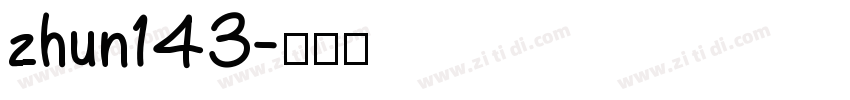 zhun143字体转换