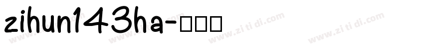 zihun143ha字体转换