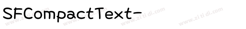 SFCompactText字体转换