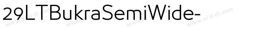 29LTBukraSemiWide字体转换