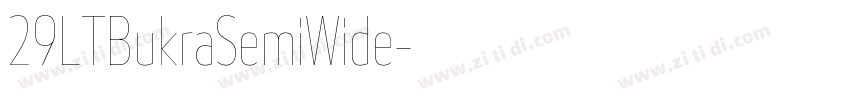 29LTBukraSemiWide字体转换