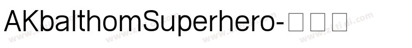 AKbalthomSuperhero字体转换