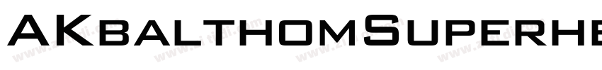 AKbalthomSuperhero字体转换