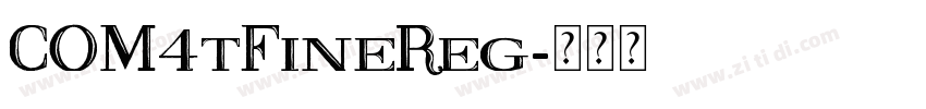 COM4tFineReg字体转换