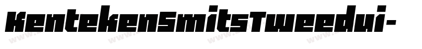 KentekenSmitsTweedui字体转换