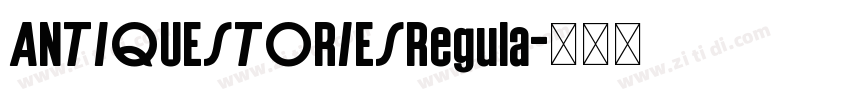 ANTIQUESTORIESRegula字体转换