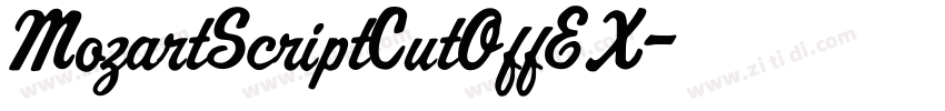 MozartScriptCutOffEX字体转换