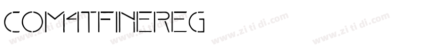 COM4tFineReg字体转换