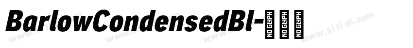 BarlowCondensedBl字体转换