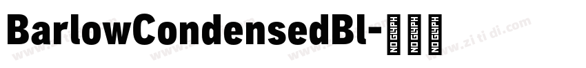 BarlowCondensedBl字体转换
