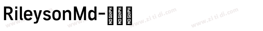 RileysonMd字体转换