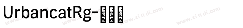 UrbancatRg字体转换