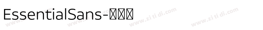 EssentialSans字体转换