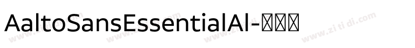 AaltoSansEssentialAl字体转换